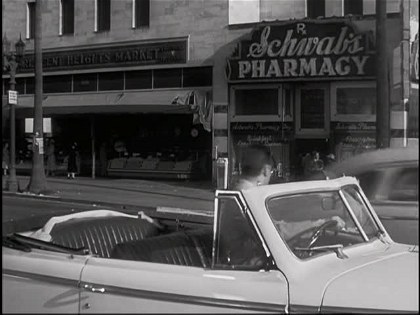 Poster for Sunset Boulevard - Map Mini-Clips - Schwab's Pharmacy