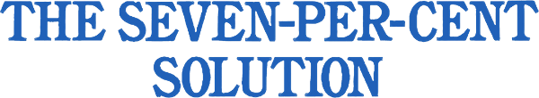 The Seven-Per-Cent Solution logo
