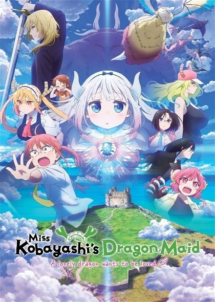 Poster for Miss Kobayashi's Dragon Maid: A lonely dragon wants to be loved