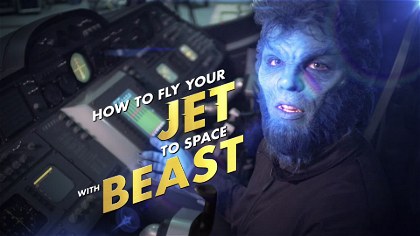 Poster for Dark Phoenix - How to Fly Your Jet to Space with Beast